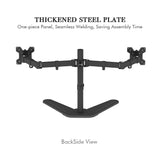 13-27 Inch Double Pendulum Large Base TV Stand TSDS-01 Bearing 8Kg/Vese100*100/90° tilt/360° rotation/height adjustment 100-400mm