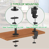 13-27 Inch Movable desktop TV stand TSND-02 Bearing 8Kg/Vese100*100/90° tilt/360° rotation/180° swivel