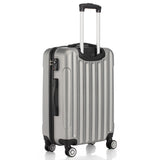 3-in-1 Multifunctional Large Capacity Traveling Storage Suitcase Silver Gray